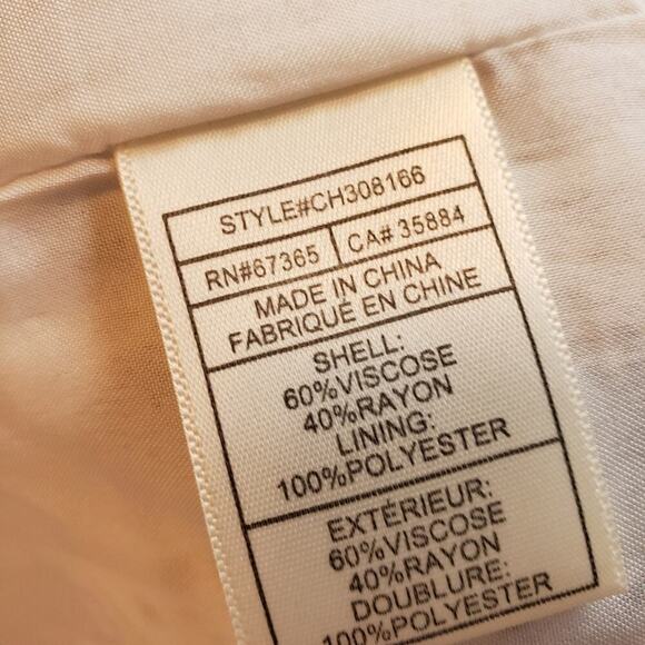 CUPCAKES & CASHMERE BEIGE BLUE FLORAL COLD SHOULDER NEW DRESS SIZE MED - Picture 7 of 8